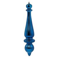 Vickerman 14" Midnight Blue Shiny Finial Drop Ornament
