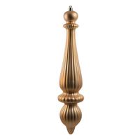 View 14" Copper Gold Matte Finial Drop Ornament (2 pack)