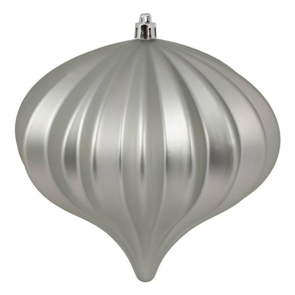 5.7" Limestone Matte Onion Ornament (3 pack)