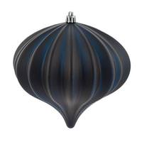 Vickerman 5.7" Midnight Blue Matte Onion Ornament (3 pack)