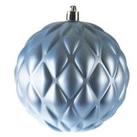 Vickerman 6" Periwinkle Matte Round Pine Cone Ornament (4 pack)