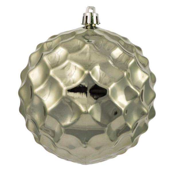 4" Wrought Iron Shiny Diamond Ornament (6 pack)