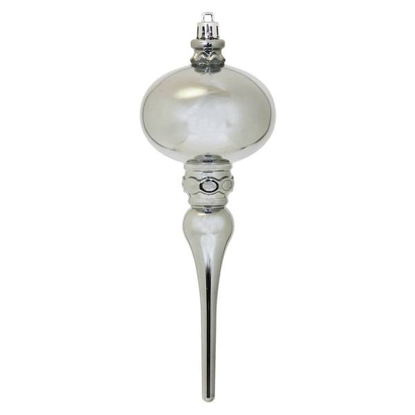 8" Limestone Shiny Finial Ornament (3 pack)