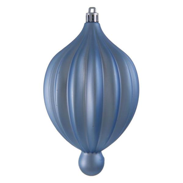 6.3" Periwinkle Matte Lantern Ornament (4 pack)