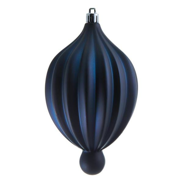 6.3" Midnight Blue Matte Lantern Ornament (4 pack)