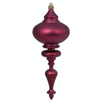 Vickerman 8.7" Berry Red Matte Finial Ornament (3 pack)
