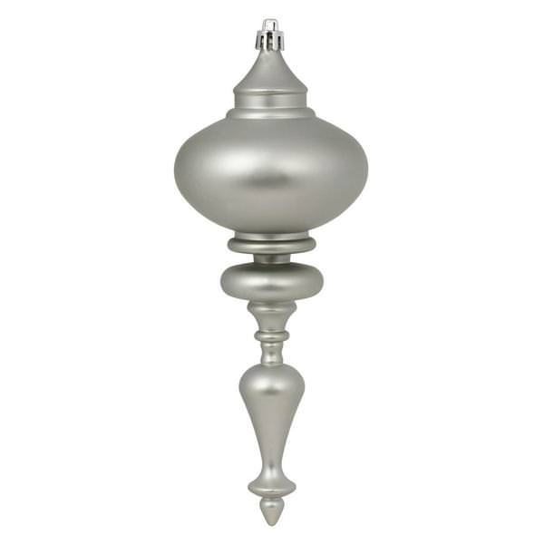8.7" Limestone Matte Finial Ornament (3 pack)