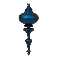 Vickerman 8.7" Midnight Blue Matte Finial Ornament (3 pack)