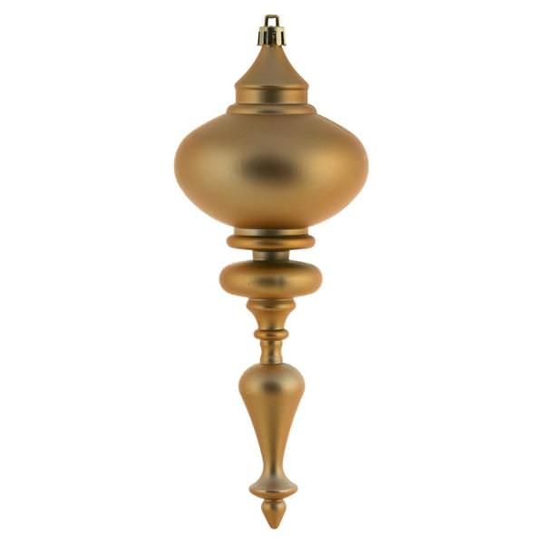 8.7" Copper / Gold Matte Finial Ornament (3 pack)