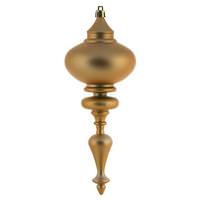 Vickerman 8.7" Copper / Gold Matte Finial Ornament (3 pack)