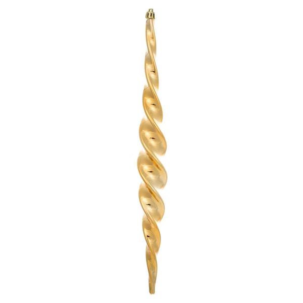 14.6" Copper Gold Shiny Spiral Icicle Ornament (2 pack)