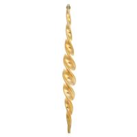 Vickerman 14.6" Copper Gold Shiny Spiral Icicle Ornament (2 pack)