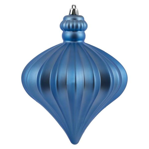 6" Periwinkle Matte Onion Ornament (4 pack)