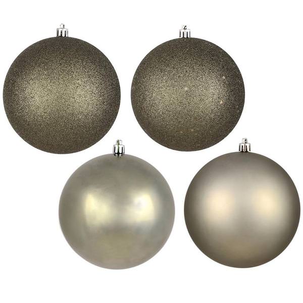 2.4" Wrought Iron 4 Assorted Finish Ball Ornament (24 pack)