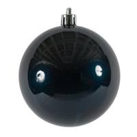 Vickerman 4.75" Midnight Blue Candy Ball Ornament (4 pack)