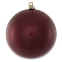 View 4" Berry Red Candy Ball Ornament (6 pack)