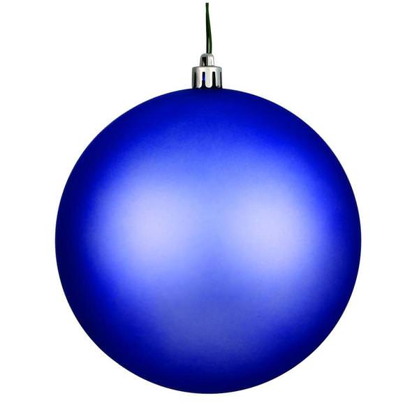 4" Periwinkle Matte Ball Ornament (6 pack)