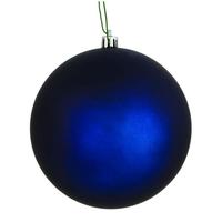 View 4" Midnight Blue Matte Ball Ornament (6 pack)