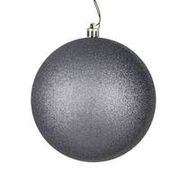 Vickerman 4.75" Limestone Glitter Ball Ornament (set of 4)
