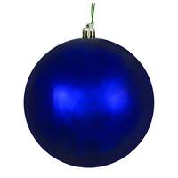 View 4.75" Midnight Blue Shiny Ball Ornament (set of 4)