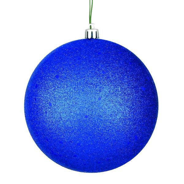 8" Midnight Blue Sequin Ball Ornament