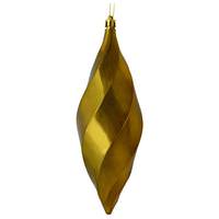 Vickerman 8" Olive Shiny Swirl Finial Ornament (6 pack)