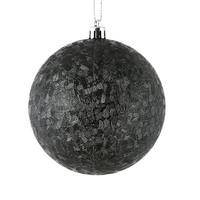 View 4" Black Brushed Ball Ornament (6 pack)