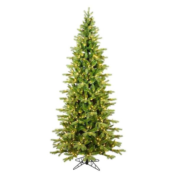 3' x 28" Artificial Slim Balsam Spruce 250 Warm White Low Voltage LED Lights
