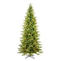Vickerman 3' x 28" Artificial Slim Balsam Spruce 250 Warm White Low Voltage LED Lights