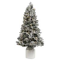 Vickerman 6' x 38" Artificial Flocked Frasier 300 Warm White Lights