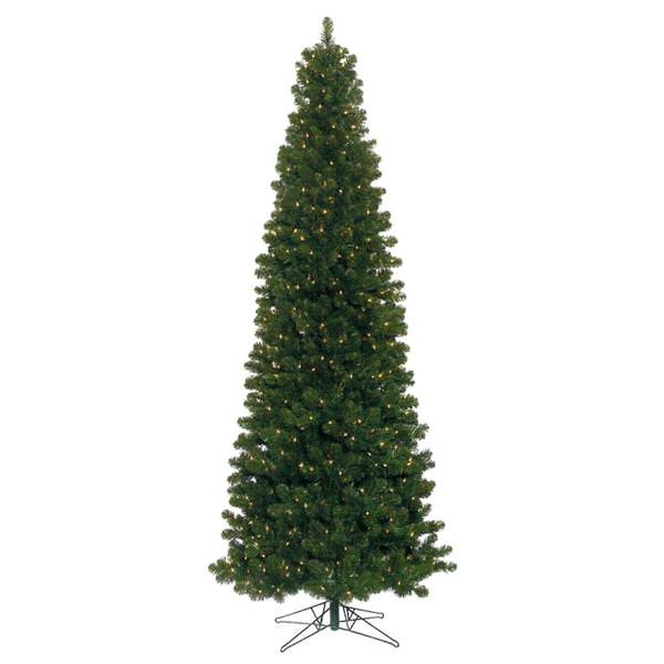 18' x 82" Artificial Oregon Fir Slim 3,200 Warm White LED Lights