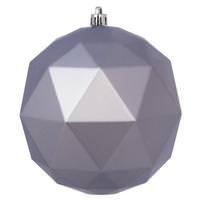 Vickerman 8" Lilac Matte Geometric Ball Ornament