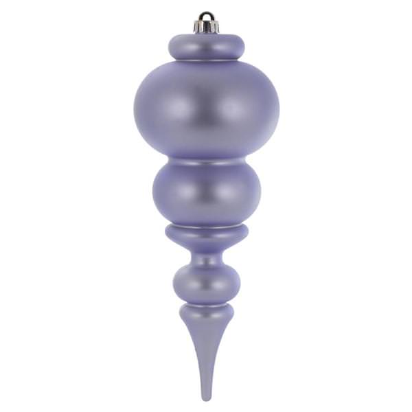 14" Lilac Matte Finial Ornament