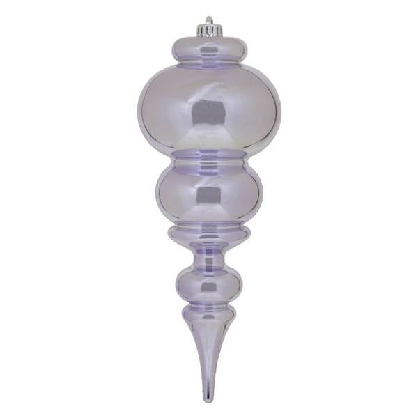 14" Lilac Shiny Finial Ornament