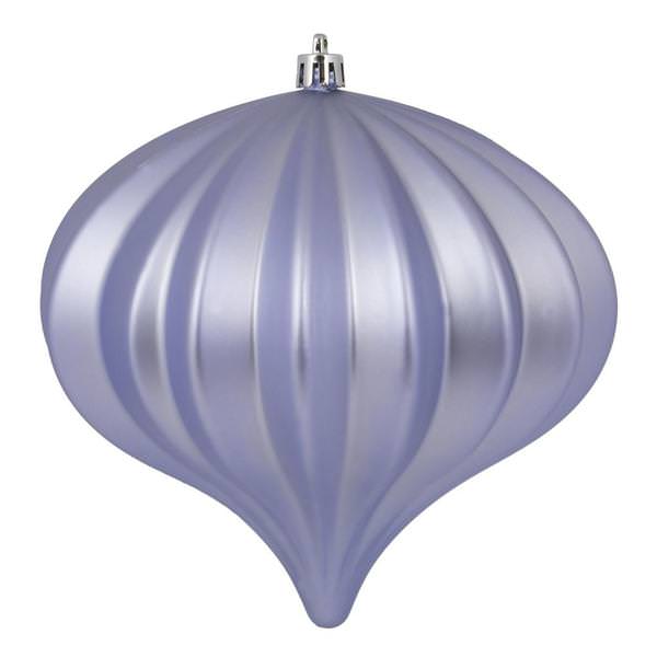 5.7" Lilac Matte Onion Ornament (3 pack)