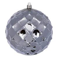 Vickerman 4.75" Lilac Diamond Bauble Ball Ornament (4 pack)