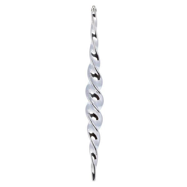 14.6" Lilac Spiral Icicle Ornament (2 pack)