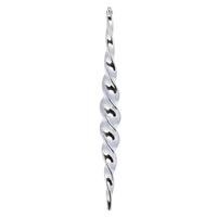 Vickerman 14.6" Lilac Spiral Icicle Ornament (2 pack)