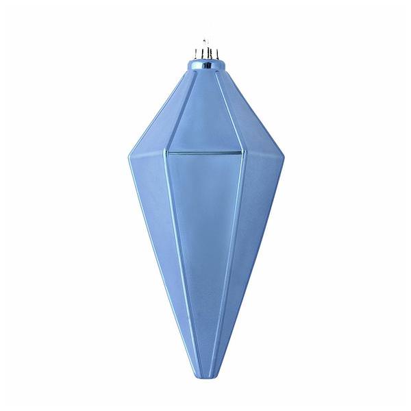 7" Periwinkle Shiny Lantern Ornament (4 pack)