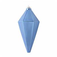 View 7" Periwinkle Shiny Lantern Ornament (4 pack)