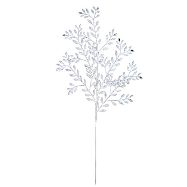 25" Gun Metal Ruscus Glitter Jewel Spray (12 pack)