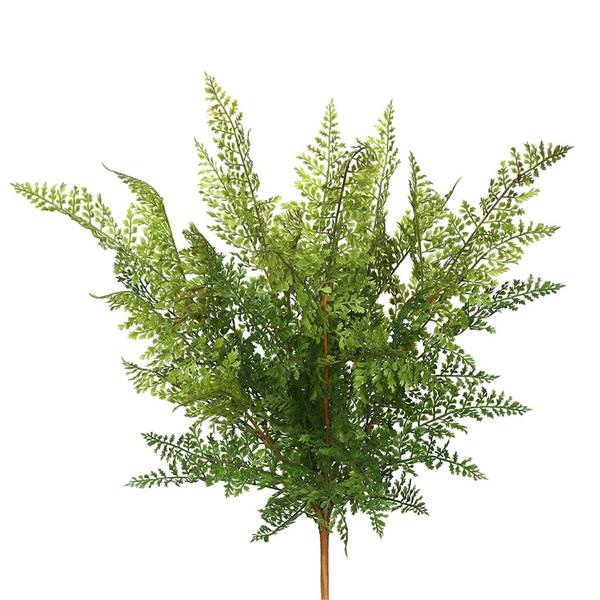 26" Artificial Green Fern Bush (2 pack)
