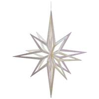 Vickerman 32" Champagne Iridescent 3D Glow Glitter Star Ornament