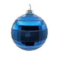 View 5.5" Midnight Blue Shiny Matte Mirror Ball Ornament