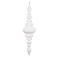 Vickerman 41" White Shiny Finial Ornament