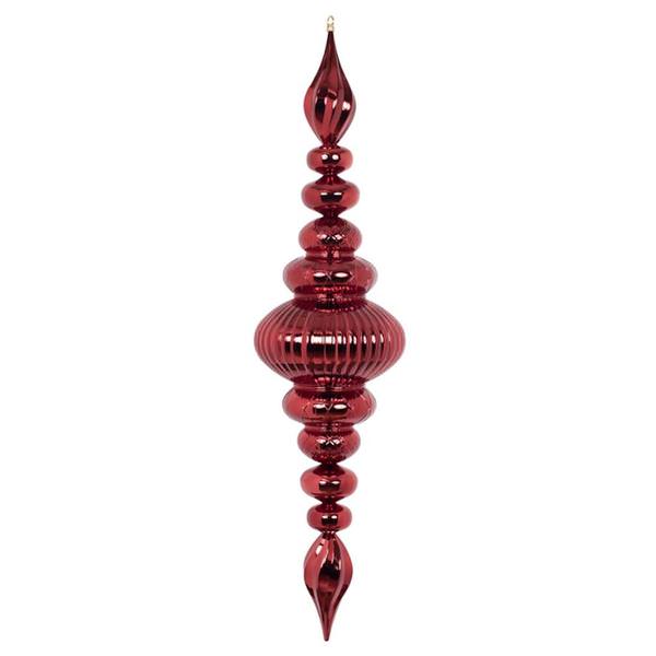 41" Wine Shiny Finial Ornament