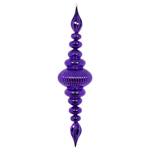 41" Plum Shiny Finial Ornament