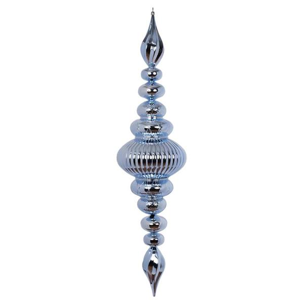 41" Periwinkle Shiny Finial Ornament