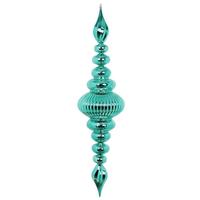 Vickerman 41" Teal Shiny Finial Ornament