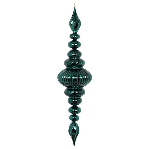 41" Sea Blue Shiny Finial Ornament